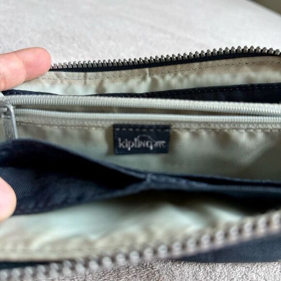 Kipling Blue Zip Up Money World Wallet - Picture 7 of 15
